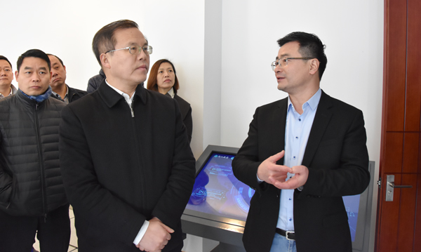 杭州市委常委、、余杭区委书记毛溪浩一行莅临我司考察调研