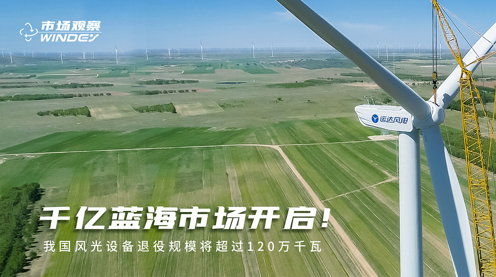 【市场视察】 千亿蓝海市场开启：：：我国风物装备退役规模将凌驾120万千瓦