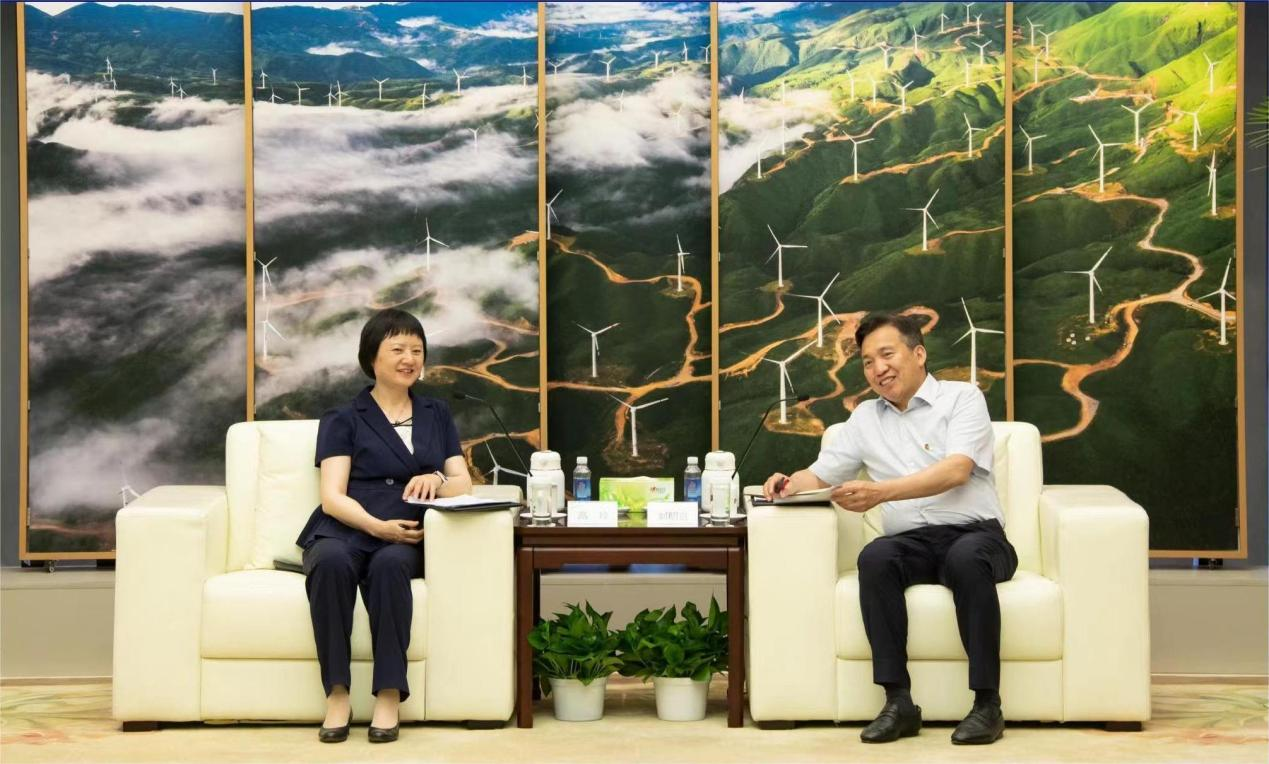 高玲造访国家电投党组书记、董事长刘明胜